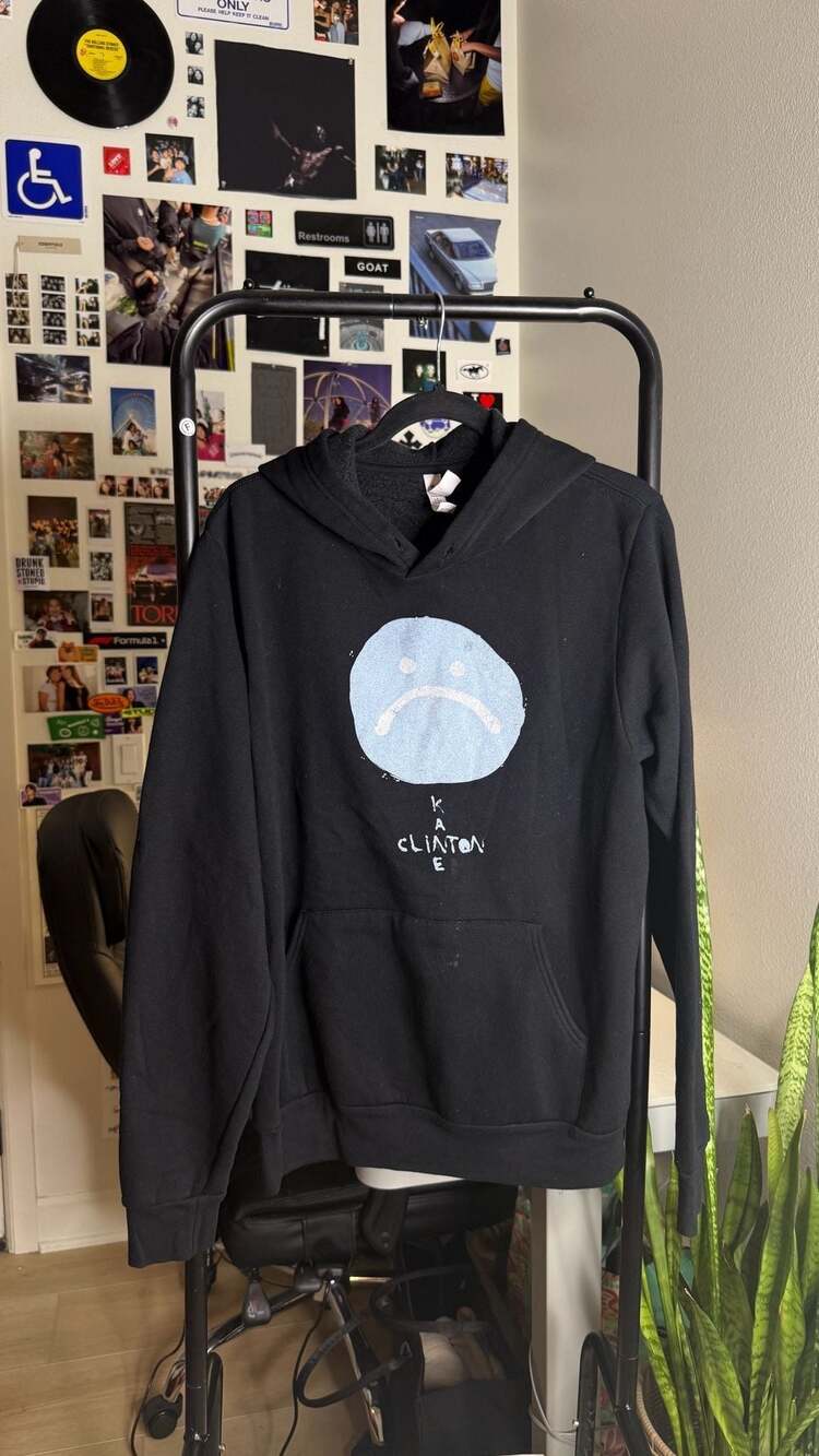 Clinton Kane merch soft black fleece hoodie